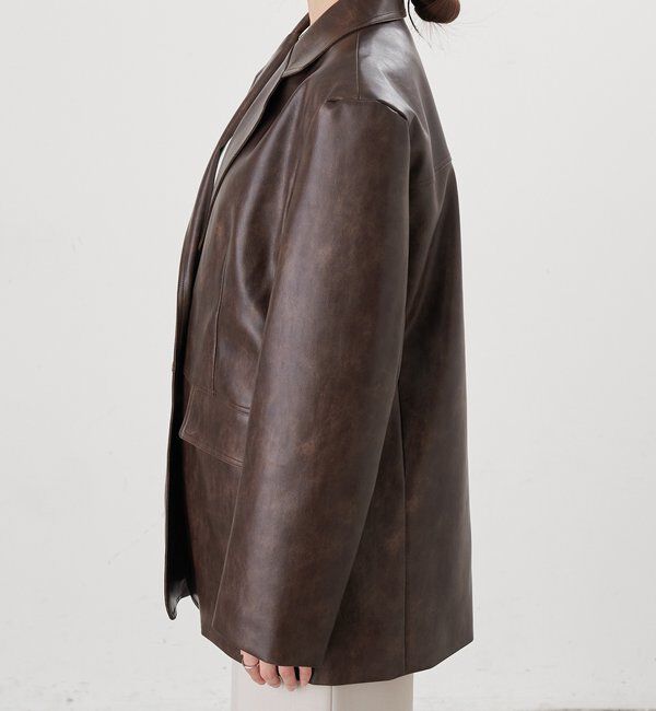  「レザーテーラージャケット」|テーラードジャケット|