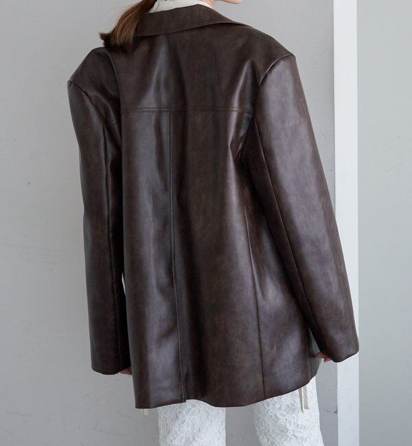  「レザーテーラージャケット」|テーラードジャケット|