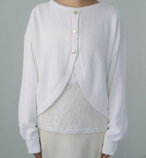  「2WAYラウンドショートプルオーバー」|ニット・セーター|