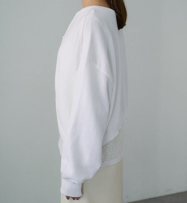  「2WAYラウンドショートプルオーバー」|ニット・セーター|