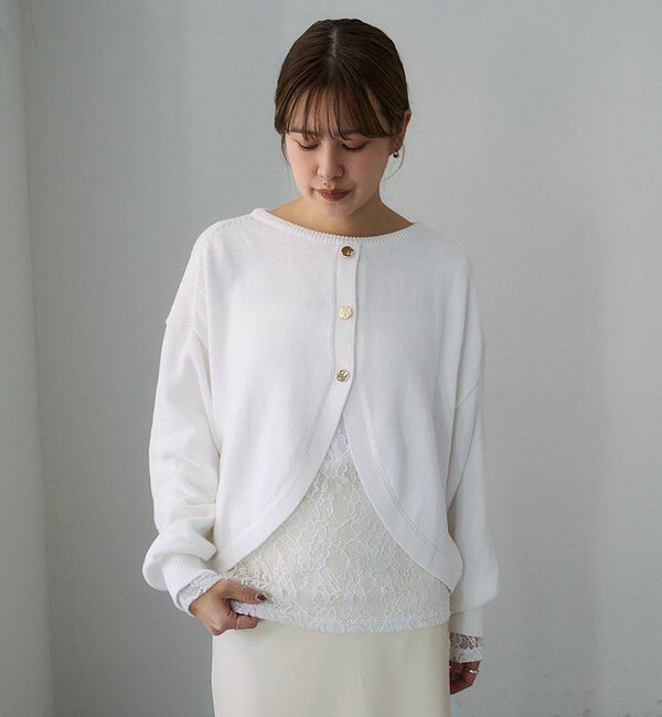  「2WAYラウンドショートプルオーバー」|ニット・セーター|