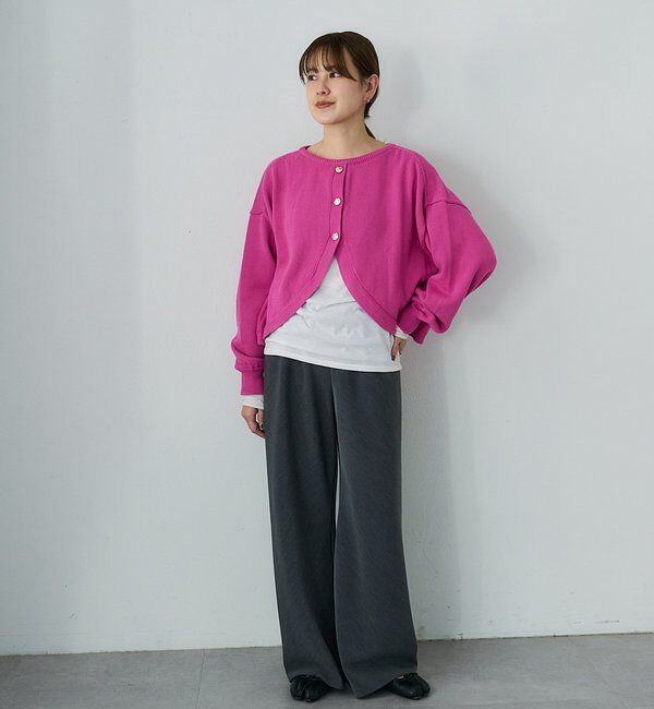  「2WAYラウンドショートプルオーバー」|ニット・セーター|