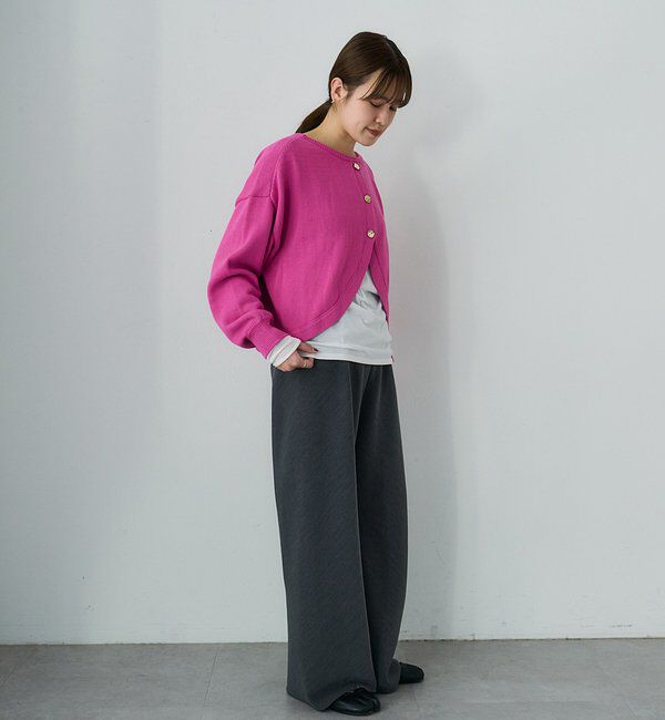  「2WAYラウンドショートプルオーバー」|ニット・セーター|