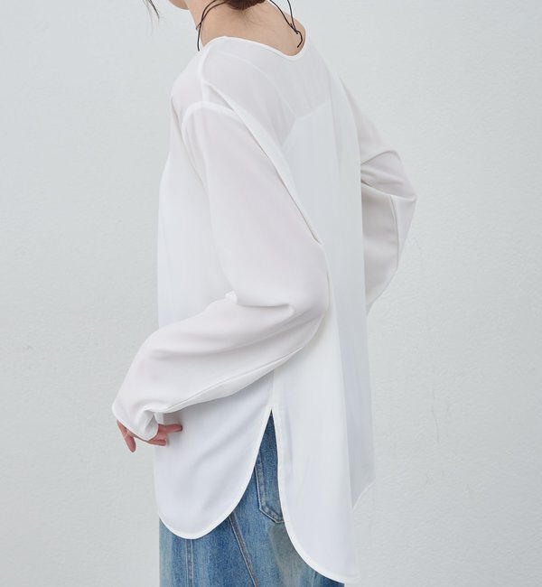  「サイドスリットブラウス」|シャツ・ブラウス|
