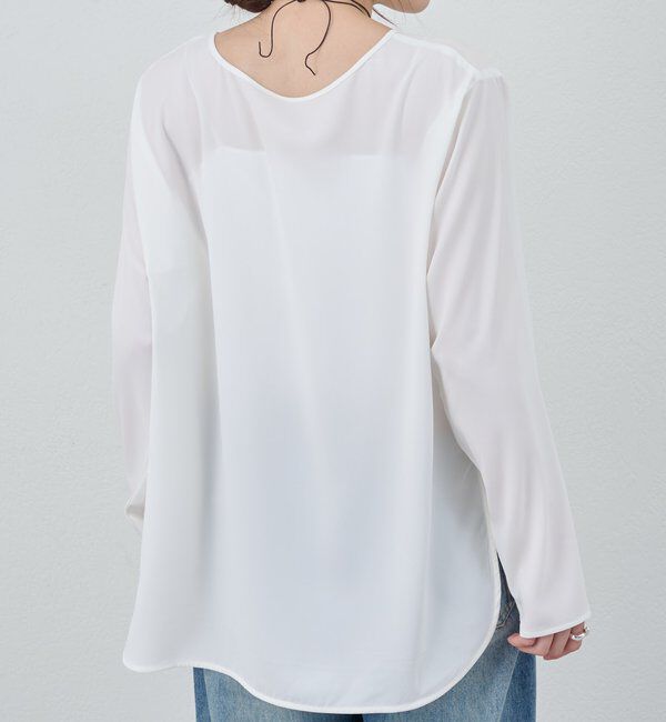  「サイドスリットブラウス」|シャツ・ブラウス|