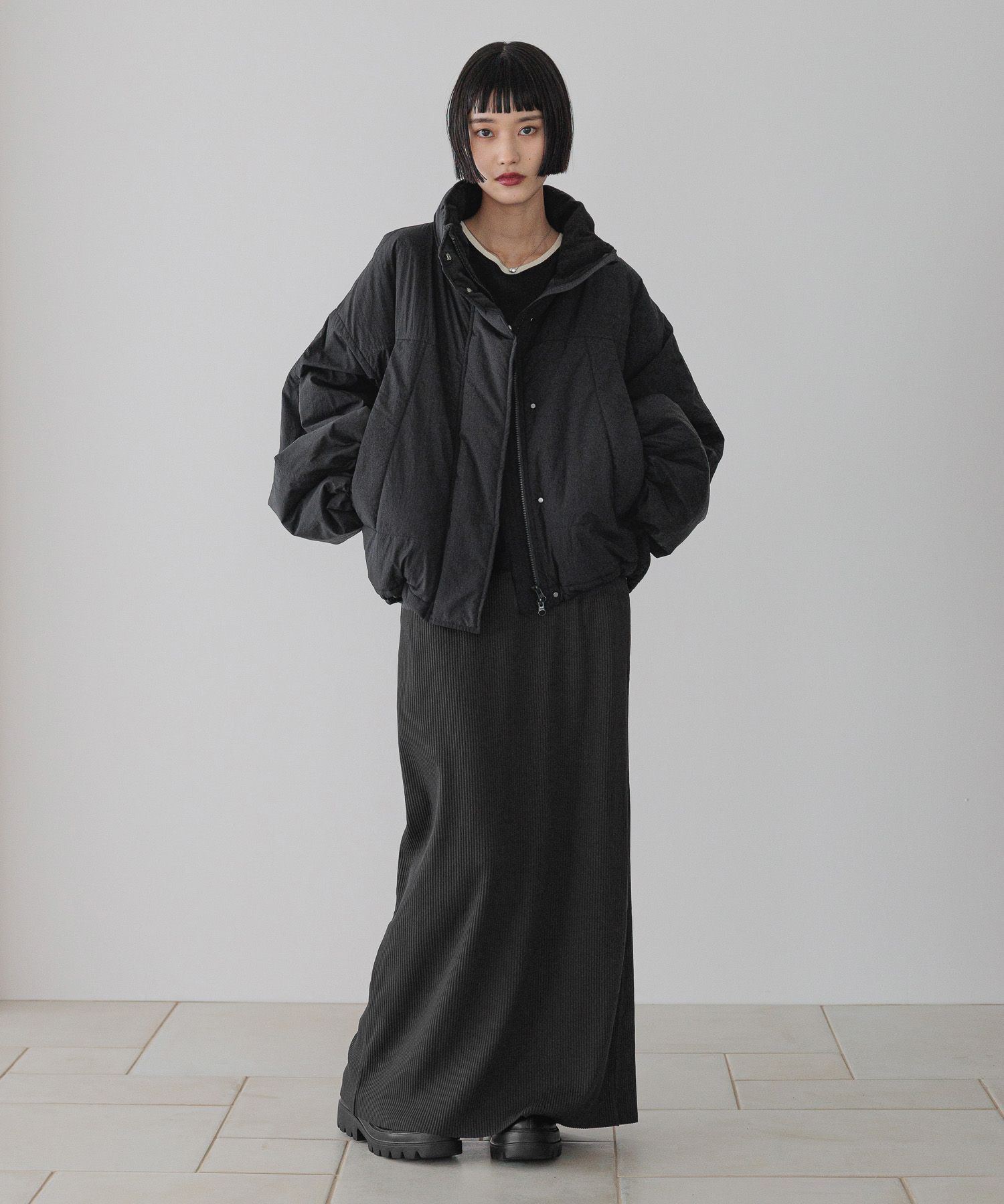 LOWRYS FARM「カットリブタイトスカート」|スカート|