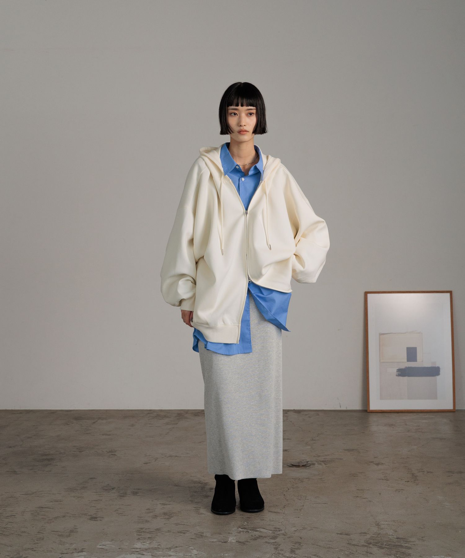 LOWRYS FARM「カットリブタイトスカート」|スカート|