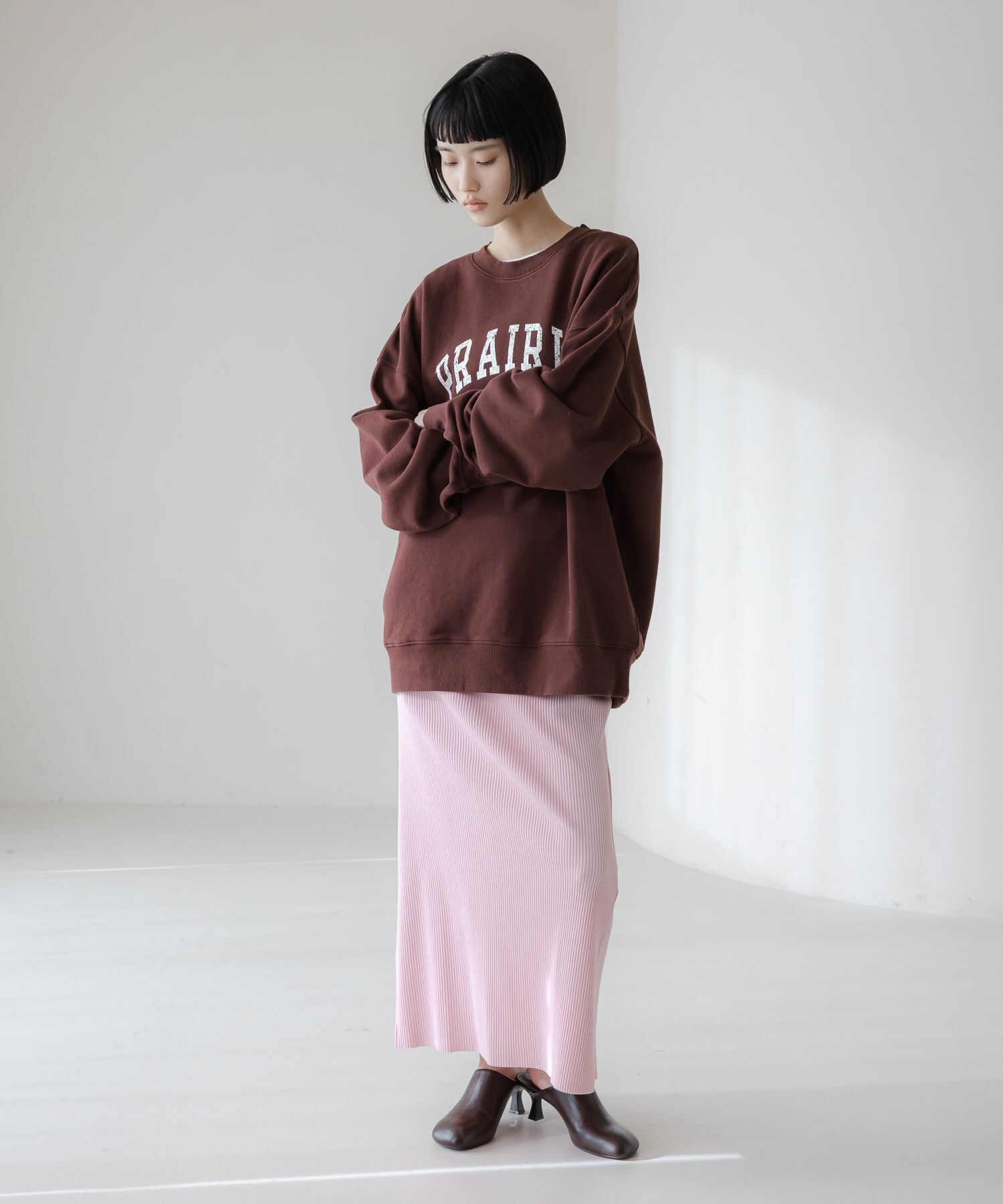 LOWRYS FARM「カットリブタイトスカート」|スカート|