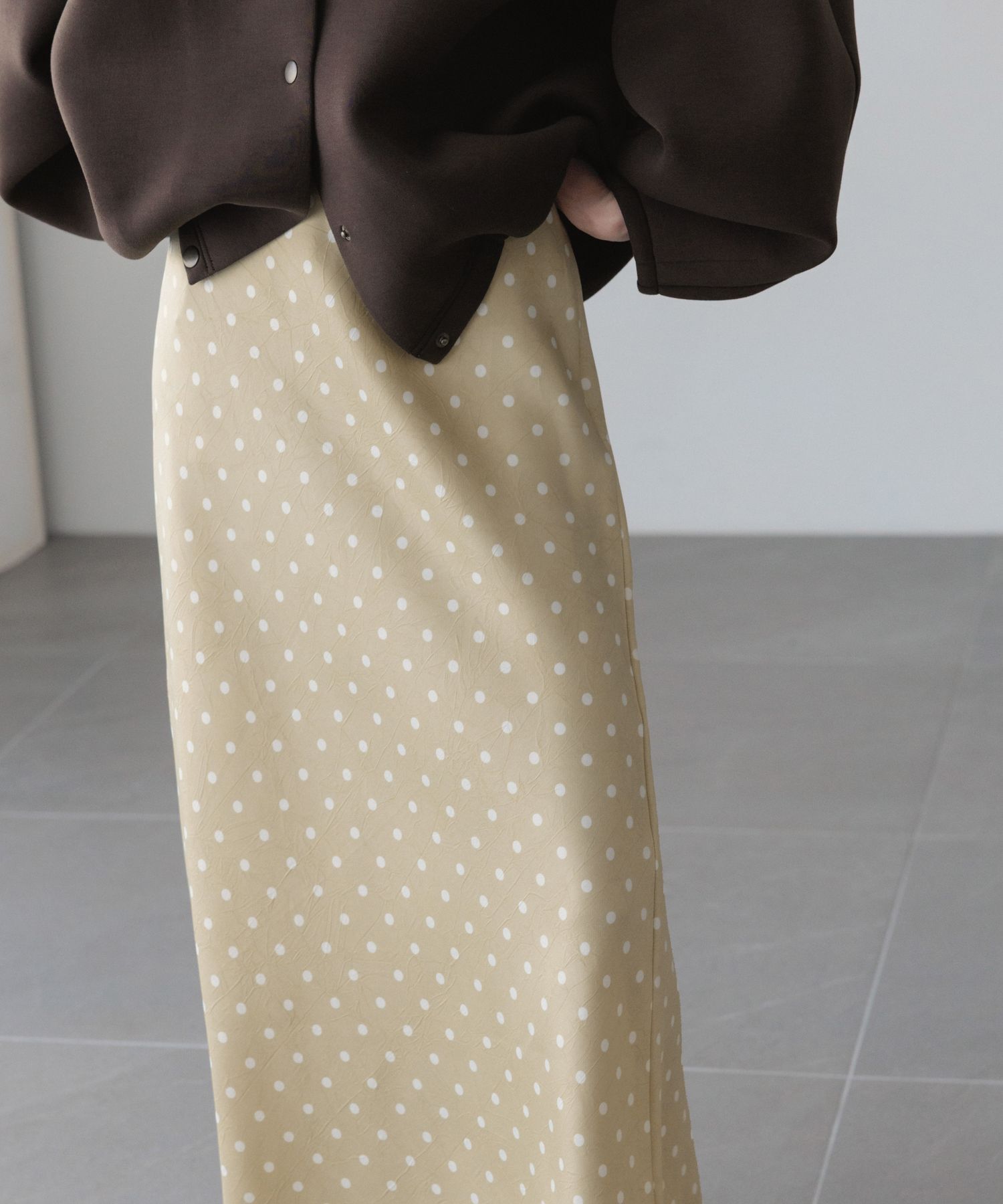 LOWRYS FARM「ストレッチサテンスカート」|スカート|