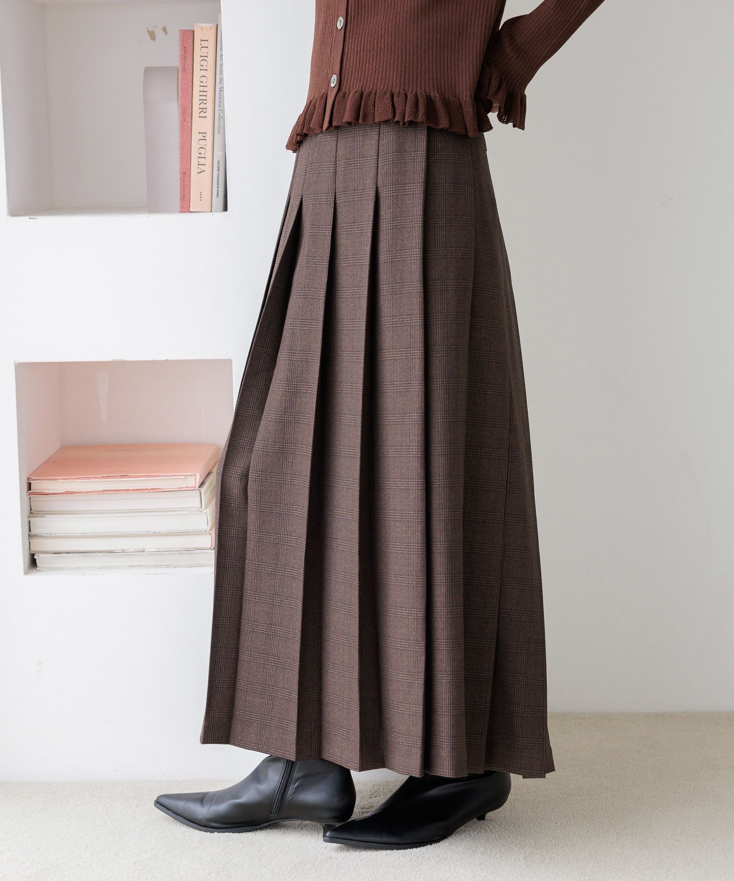 LOWRYS FARM「ラナテックプリーツロングスカート」|スカート|