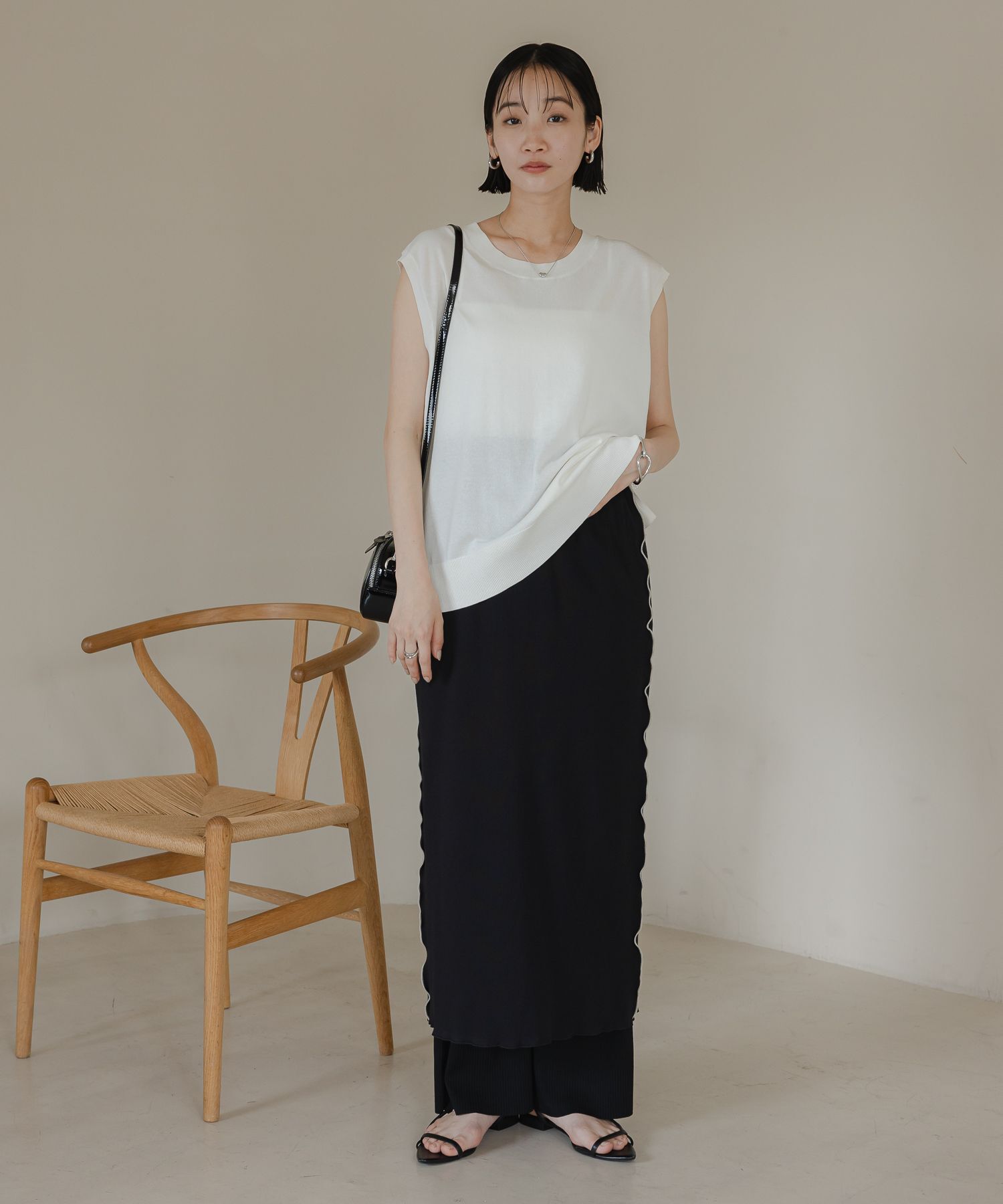 LOWRYS FARM「カットメロータイトスカート」|スカート|