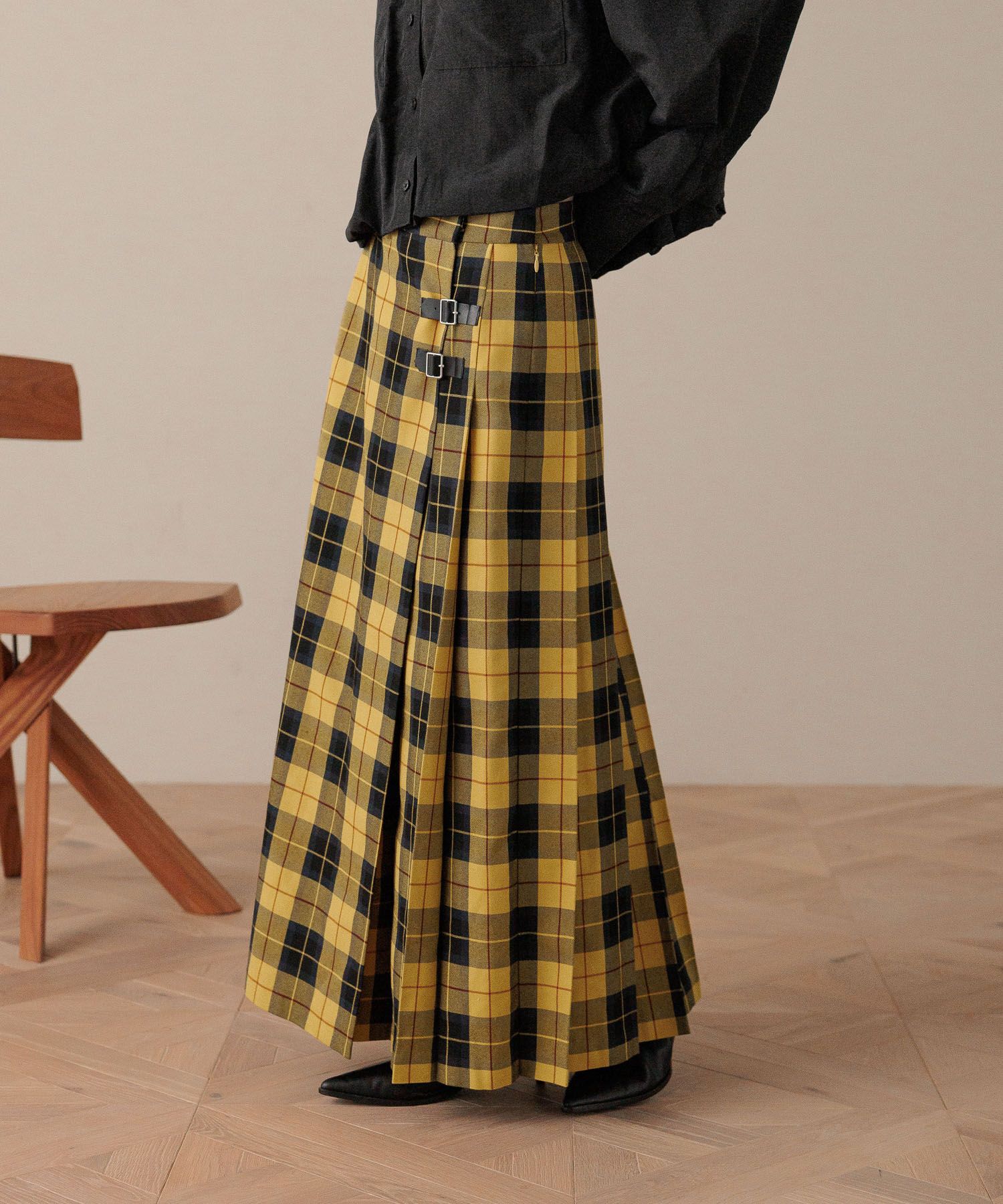 LOWRYS FARM「チェックキルトプリーツスカート」|スカート|
