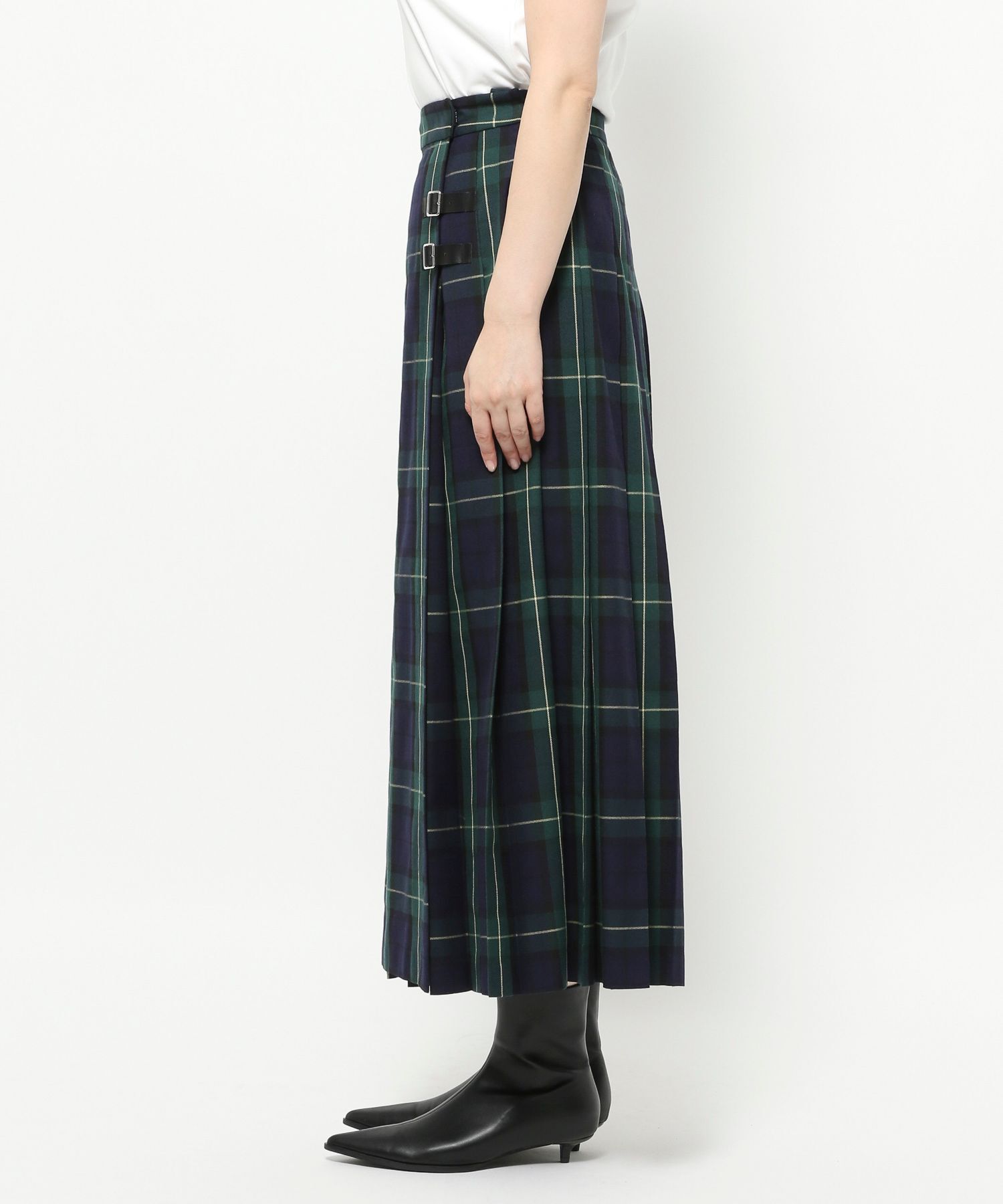 LOWRYS FARM「チェックキルトプリーツスカート」|スカート|