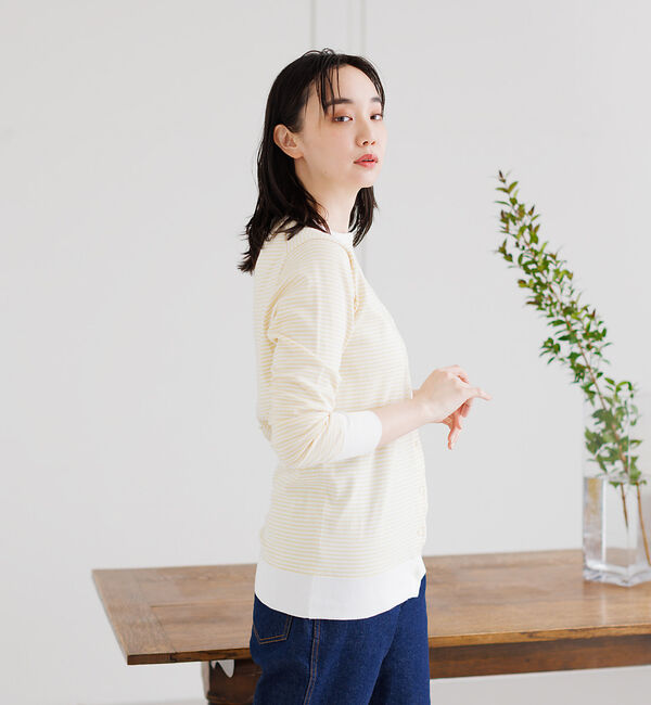 collex「SUVINコットンカーディガン」|カーディガン|