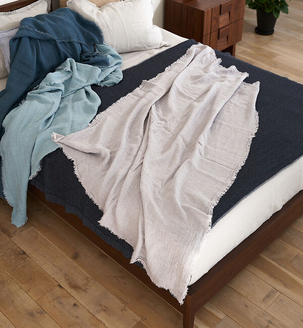 collex「【Lino e Lina/リーノ・エ・リーナ】ベア ブランケット」|ブランケット|グレー