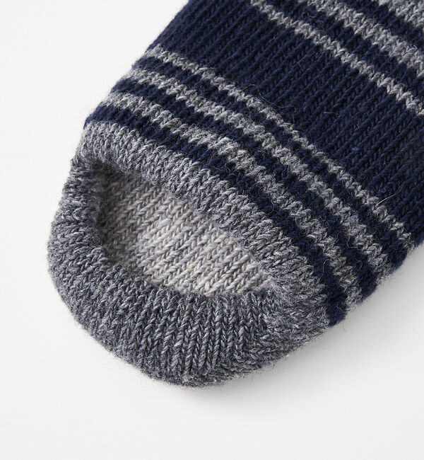 collex「【ecuvo】別注　ボーダースリッポン　メンズ」|ソックス|