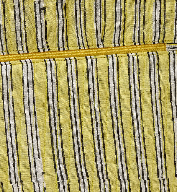 collex「ブロックプリント トラベルポーチL」|ポーチ|