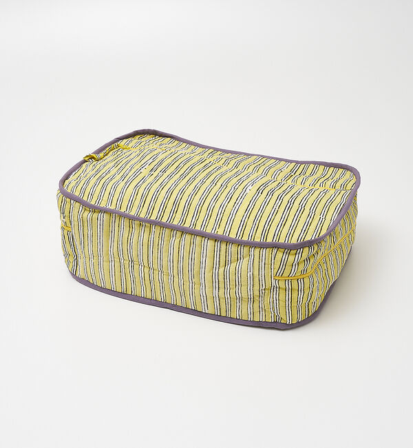 collex「ブロックプリント トラベルポーチL」|ポーチ|