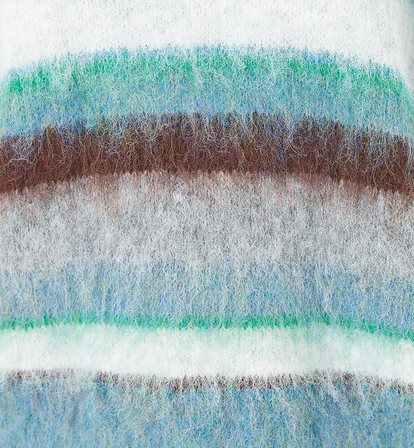 collex「ランダムボーダーヘアリーニット」|ニット・セーター|