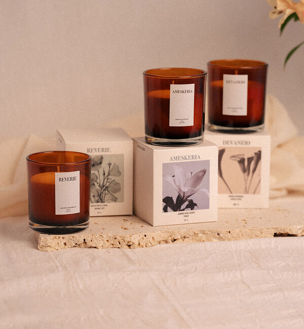 collex「【REMINISCENT OF DREAMS】グラス入りキャンドル」|アロマ・ルームフレグランス|