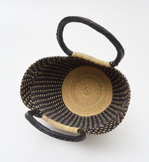 collex「ニャリガバスケット ニケチェック L」|かごバッグ|