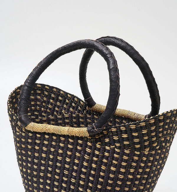 collex「ニャリガバスケット ニケチェック L」|かごバッグ|