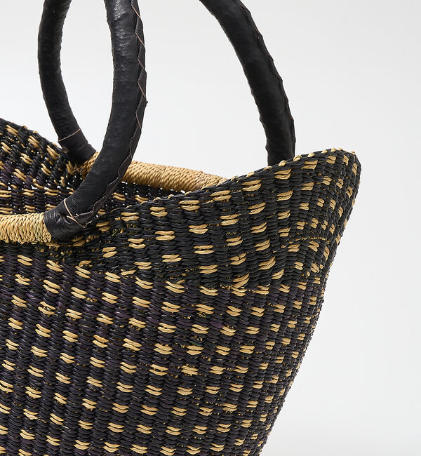 collex「ニャリガバスケット ニケチェック L」|かごバッグ|