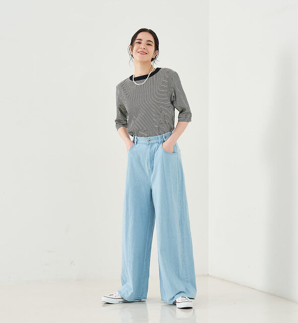 collex「タックウエストデニムパンツ」|デニム|