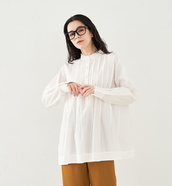 collex「タックフリルブラウス」|シャツ・ブラウス|