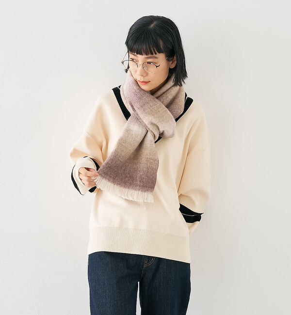 collex「ウール混グレデーションストール」|マフラー|