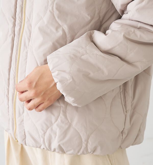 collex「キルト&times;ボアリバーシブル中綿ブルゾン」|ブルゾン・スタジャン|