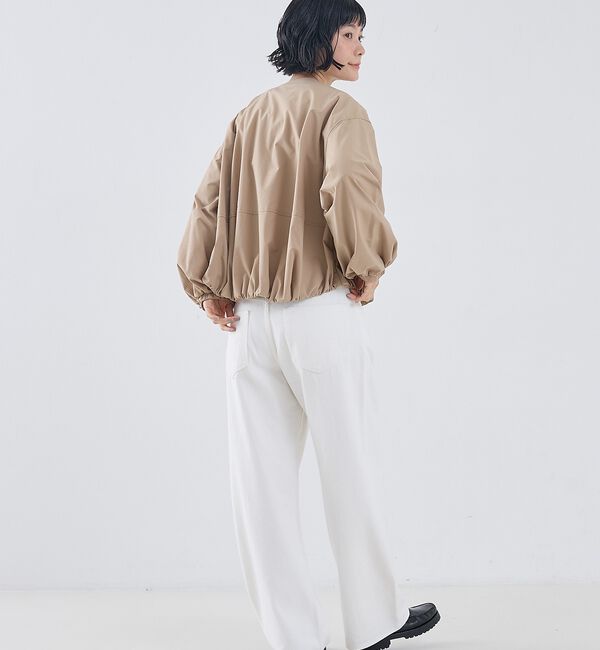 collex「2WAYボリュームスリーブジップアップブルゾン」|ブルゾン・スタジャン|