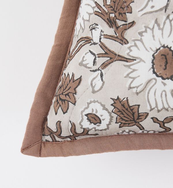 collex「【26SS新色】ブロックプリント キルトクッションカバー 45&times;45」|その他|