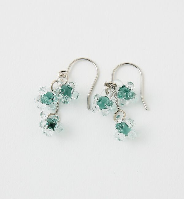 collex「【HARIO Lampwork Factory】ピアス ひとふさのミモザ」|ピアス|