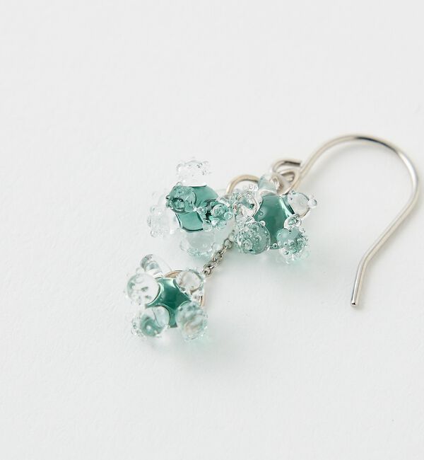 collex「【HARIO Lampwork Factory】ピアス ひとふさのミモザ」|ピアス|