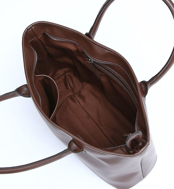 ABAHOUSE「【WEB別注】スプリットレザー トート バッグ / 天ファスナー付き」|トートバッグ|