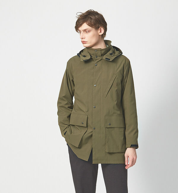 ABAHOUSE「【フード取外可】タスラン ストレッチ コート / スプリングコート」|アウトドア|