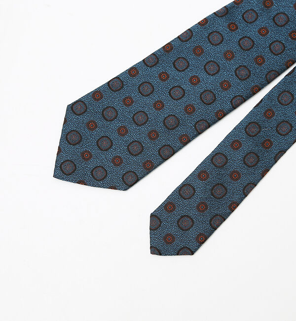 ABAHOUSE「【IMPORT FABRIC TIE】シルク 小紋柄 ネクタイ」|ネクタイ・蝶ネクタイ|