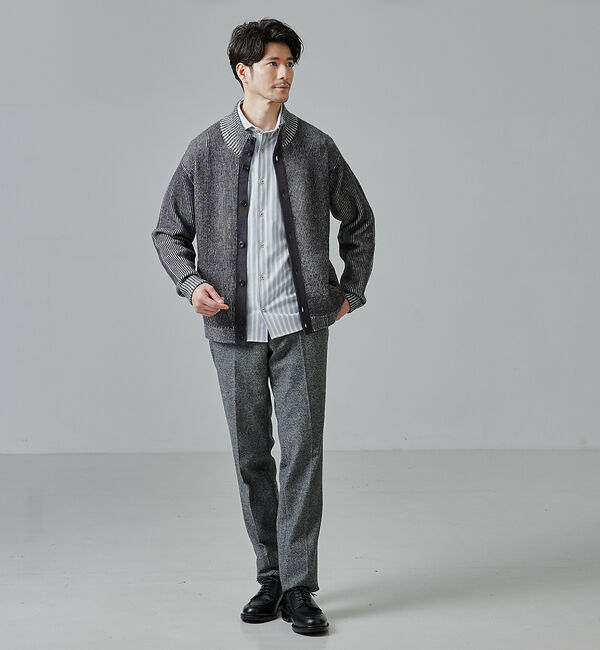 ABAHOUSE「【FLEX SHIRTS】マルチストレッチ シャンブレー ストライプ シャツ」|シャツ・ブラウス|