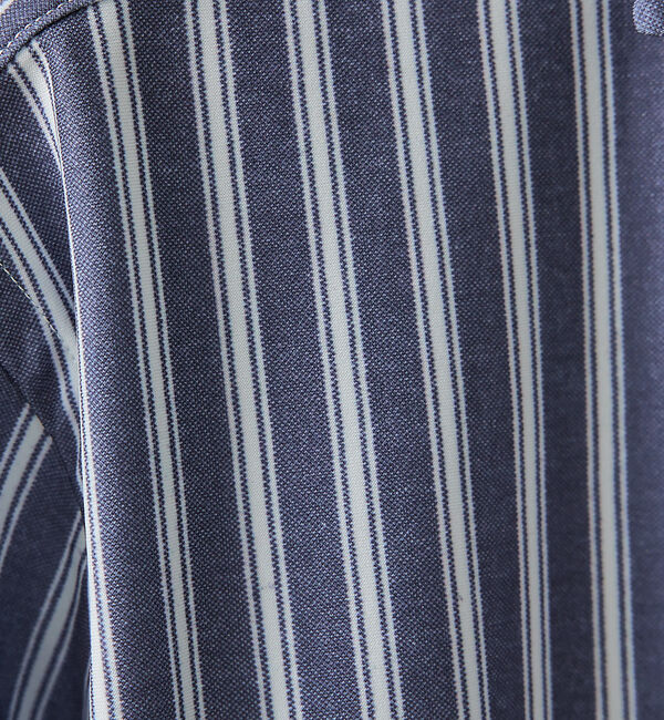 ABAHOUSE「【FLEX SHIRTS】マルチストレッチ シャンブレー ストライプ シャツ」|シャツ・ブラウス|