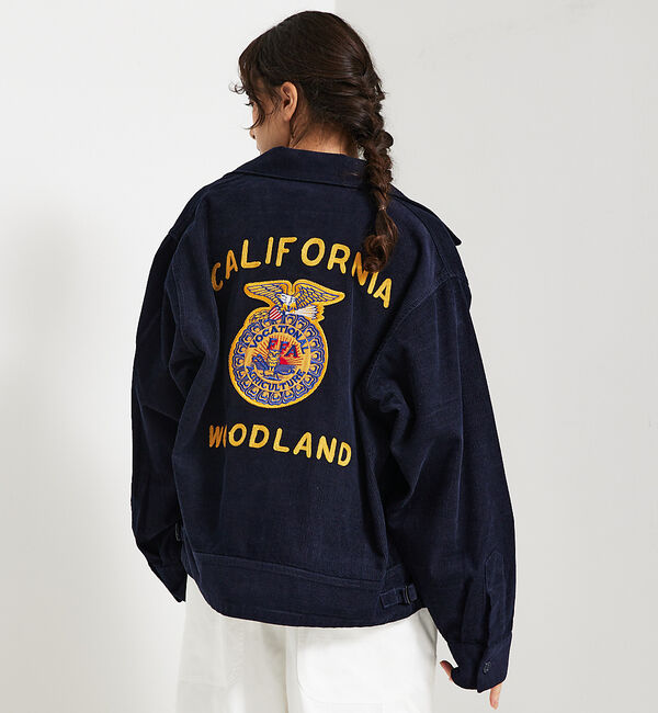 ABAHOUSE「FFA コーデュロイジャケット / ユニセックス」|ブルゾン・スタジャン|ブルー系その他1