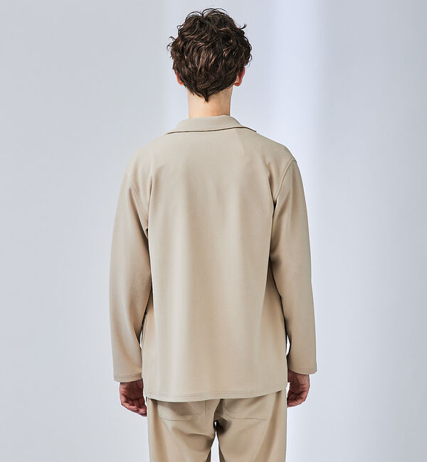 ABAHOUSE「【セットアップ対応】ハイストレッチ ジョーゼット カーディガン/ジャケット」|カーディガン|