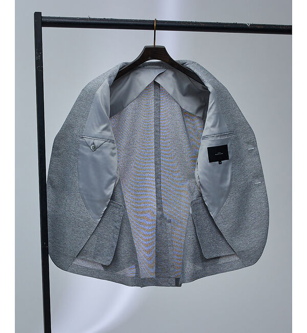 ABAHOUSE「【セットアップ対応/FLEX JACKET】TOP調 カラミ メッシュ ナチュラ」|テーラードジャケット|