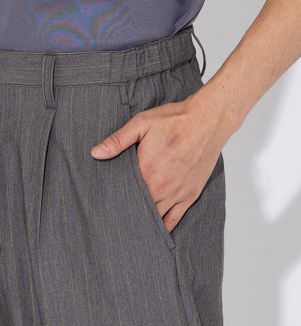 ABAHOUSE「【ストライプ】ワイド テーパードパンツ」|その他|