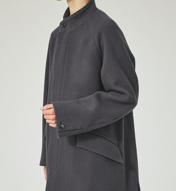 ABAHOUSE「【メリノウール】リバースカルゼ メルトン スタンドカラーコート」|その他|