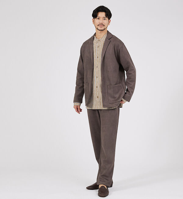 ABAHOUSE「【セットアップ対応】ネオスエード スリムイージーパンツ / シルキータッチ」|その他|