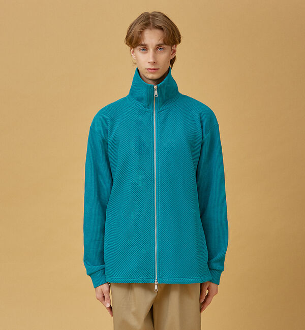 ABAHOUSE「【ハイネック】ドライバーズニット/ジップカーディガン」|カーディガン|