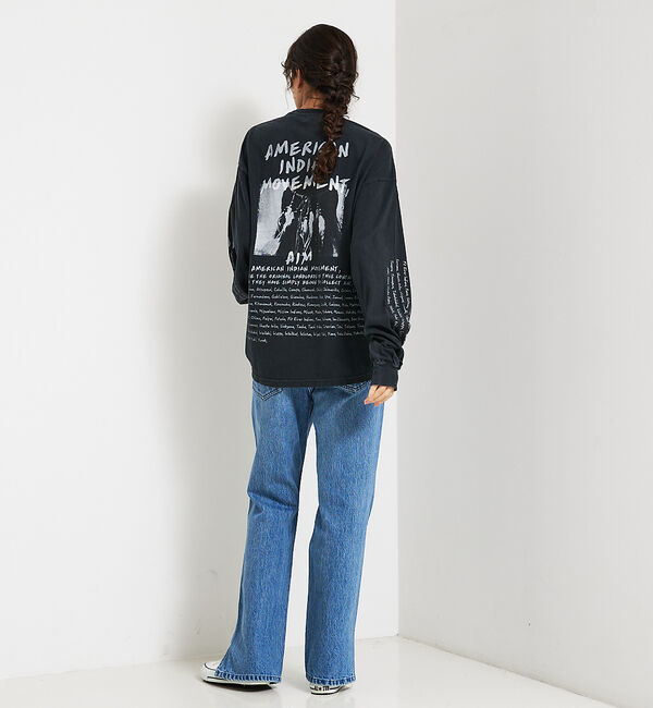 ABAHOUSE「【REMI RELIEF / レミ レリーフ】 INDIAN天竺ロングTシャツ/」|Tシャツ・カットソー|