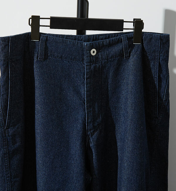 ABAHOUSE「【ヴィンテージ加工】 LIGHT CURVED DENIM /ワイドデニム/ライ」|デニム|