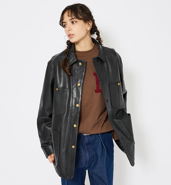 ABAHOUSE「【LEE/リー】LOCO JACKET レザー カバーオール ジャケット / ユ」|その他|